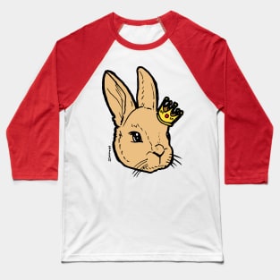 Cute Easter Bunny Rabbit wearing Crown for Easter Kings and Queens! Baseball T-Shirt